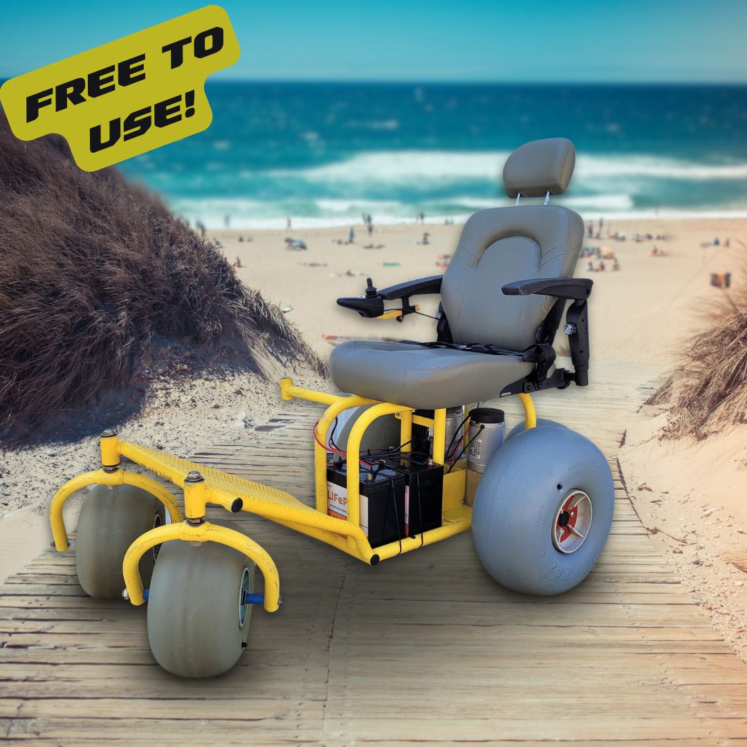 Electric Wheel Chair for the Beach Free Rental Santa Rosa Beach, FL